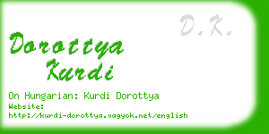 dorottya kurdi business card